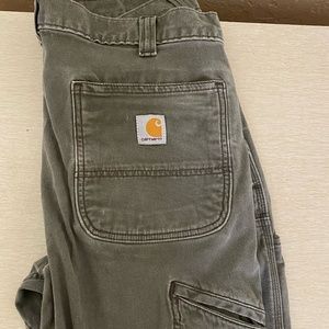 Grey/Green Carhartt Relaxed Fit Pants